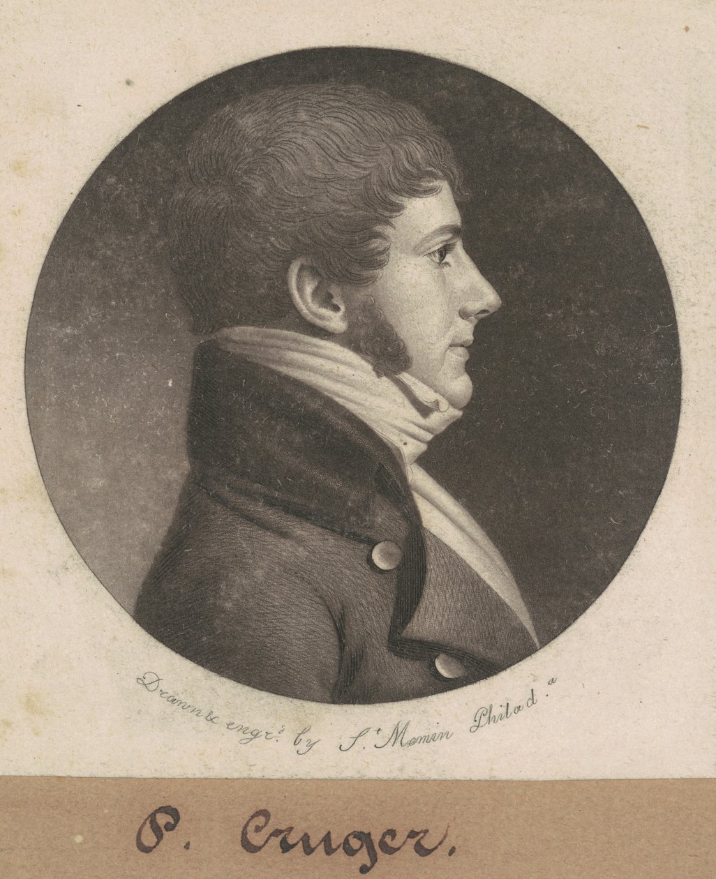 Bertram Peter Cruger af Charles B. J. Févret de Saint Mémin