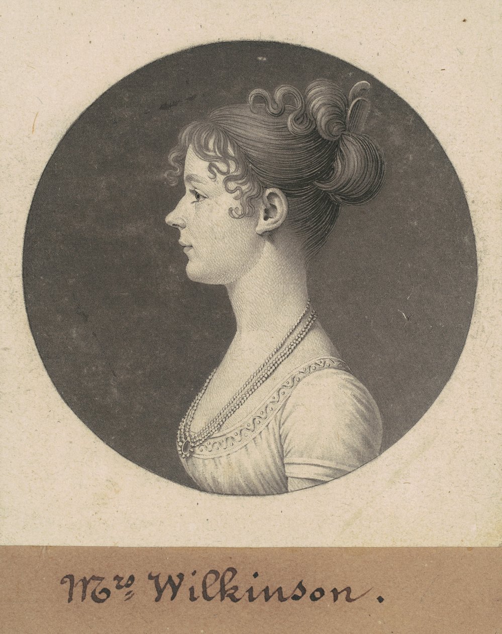 Catherine Andrews Wilkinson af Charles B. J. Févret de Saint Mémin