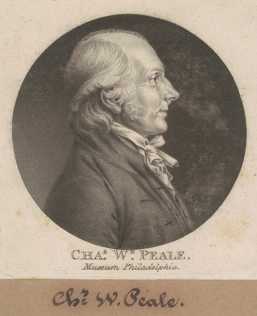 Charles Willson Peale af Charles B. J. Févret de Saint Mémin