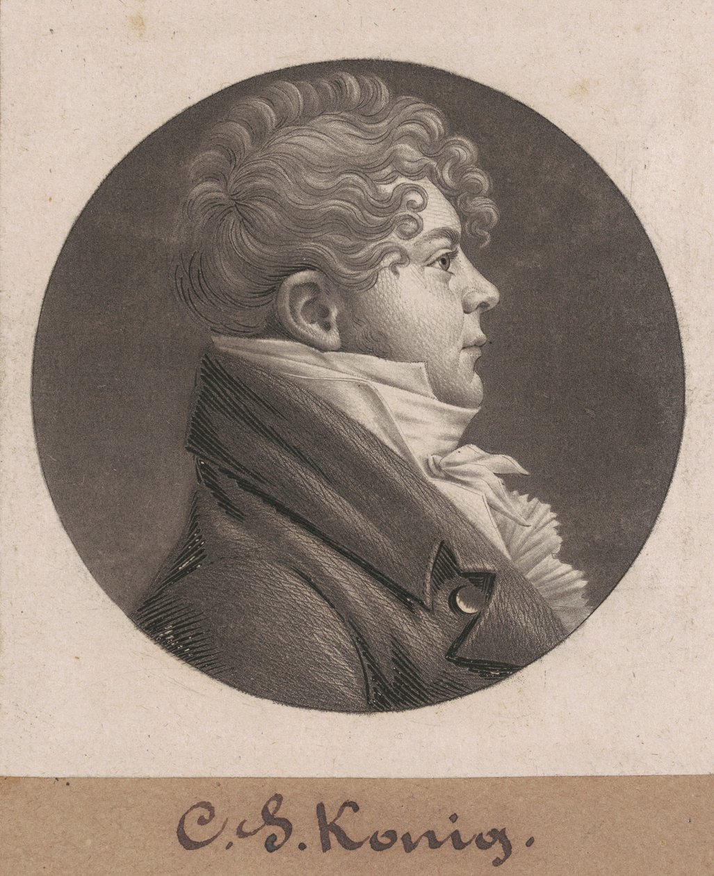 Christian Simon Konig af Charles B. J. Févret de Saint Mémin