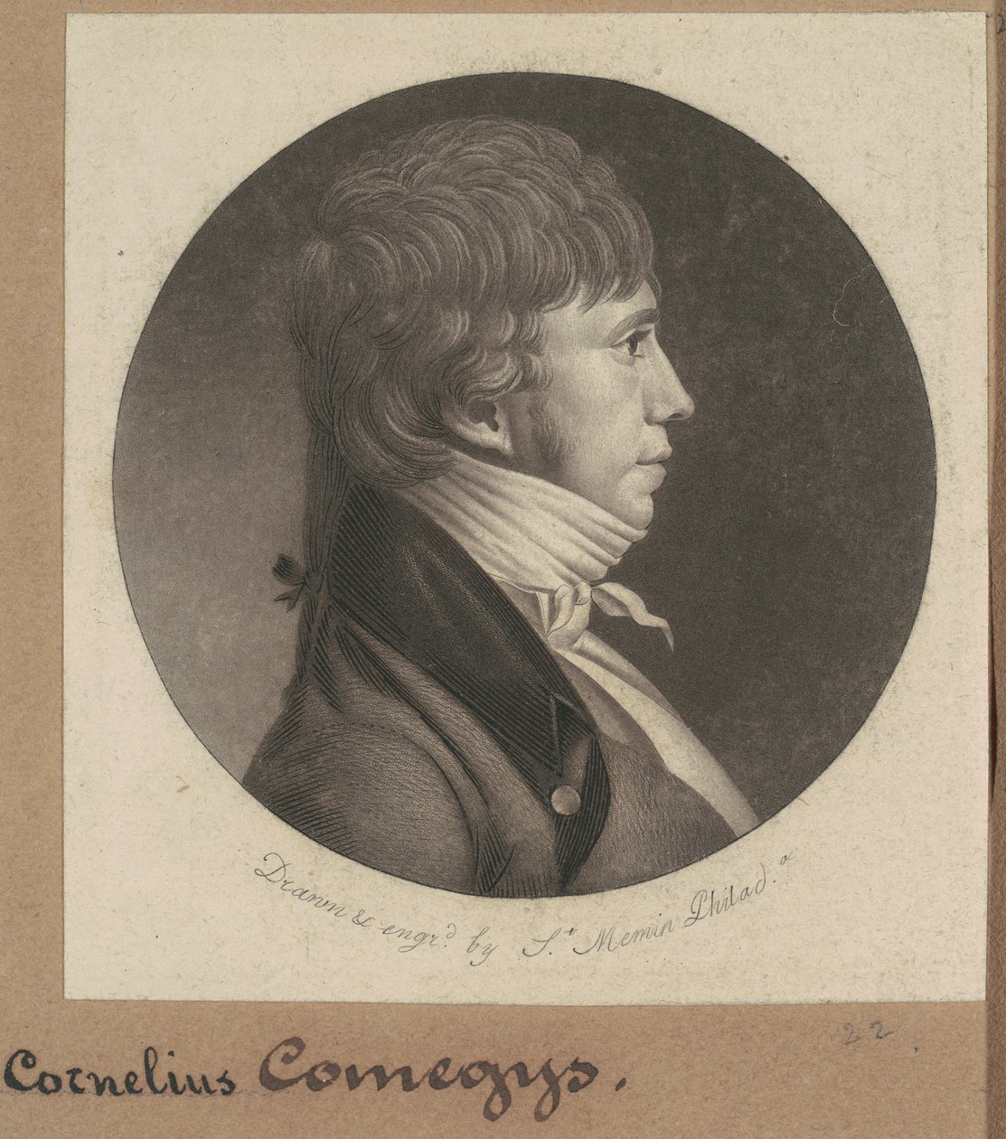 Cornelius Comegys af Charles B. J. Févret de Saint Mémin