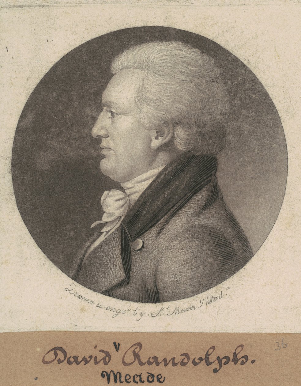 David Meade Randolph af Charles B. J. Févret de Saint Mémin