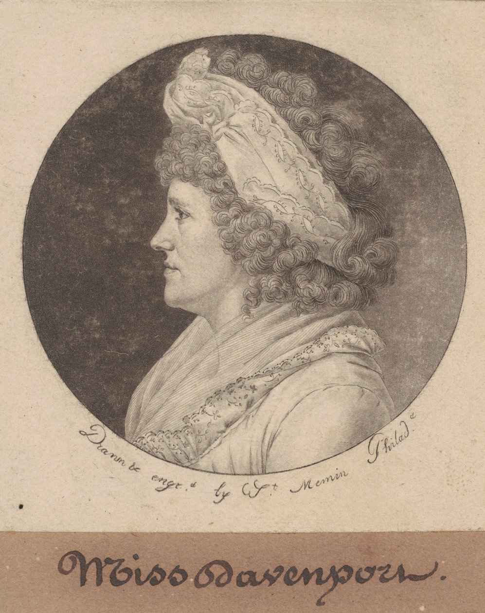 Debby Davenport af Charles B. J. Févret de Saint Mémin