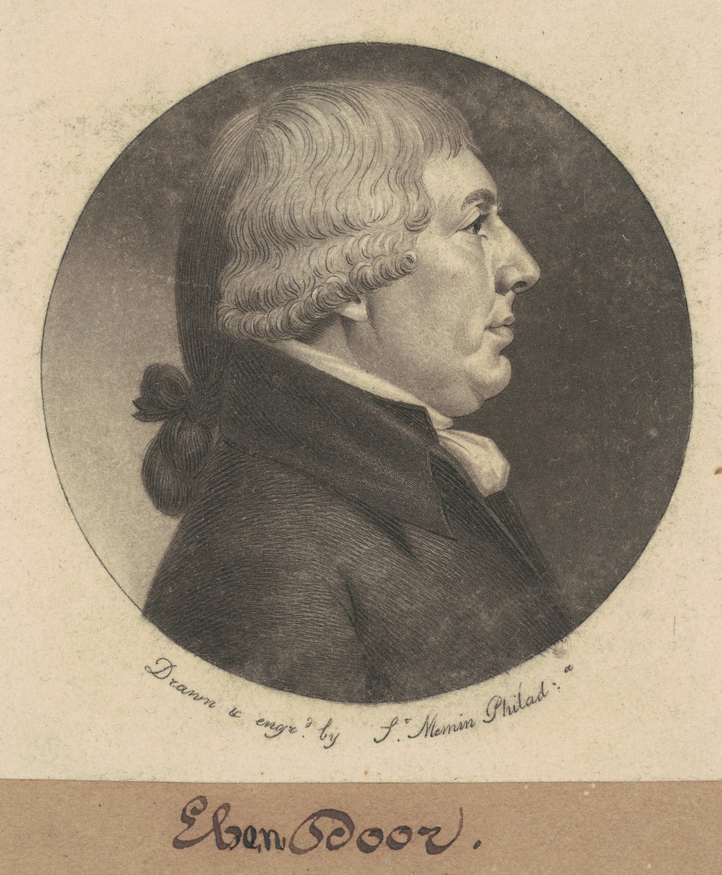 Ebenezer Dorr af Charles B. J. Févret de Saint Mémin