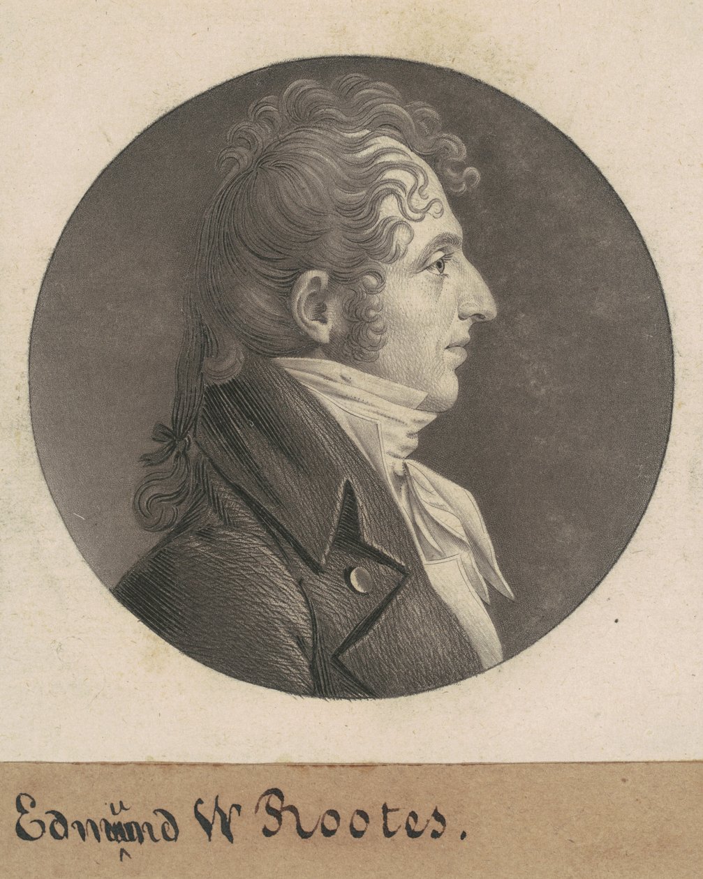 Edmund Wilcox Rootes af Charles B. J. Févret de Saint Mémin