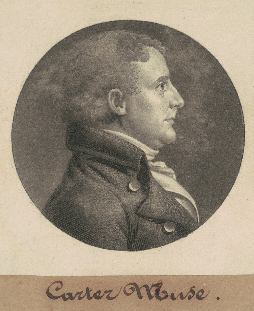 Edward Carter af Charles B. J. Févret de Saint Mémin