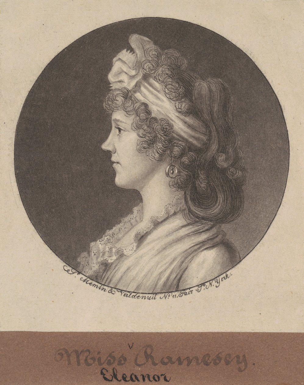 Eleanor Ramsay Fitzwilliam af Charles B. J. Févret de Saint Mémin
