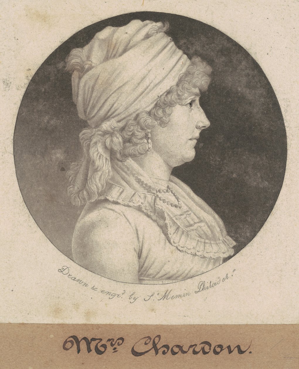 Eleanor Rawle Chardon af Charles B. J. Févret de Saint Mémin
