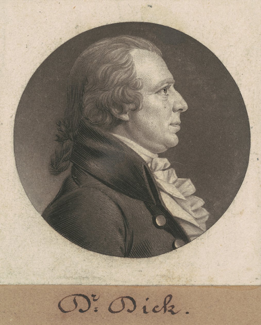 Elisha Cullen Dick af Charles B. J. Févret de Saint Mémin