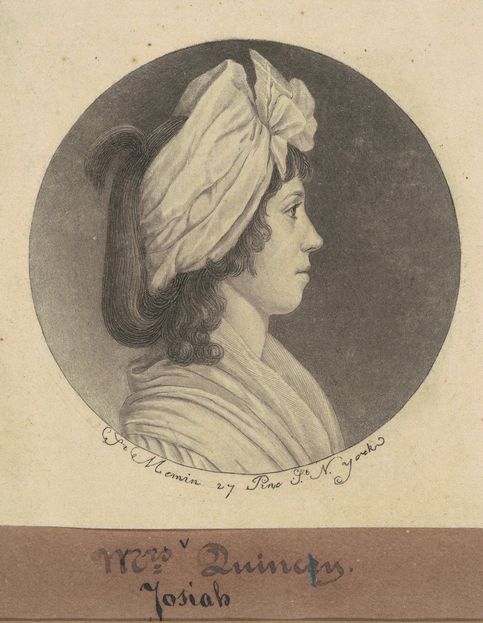 Eliza Susan Morton Quincy af Charles B. J. Févret de Saint Mémin
