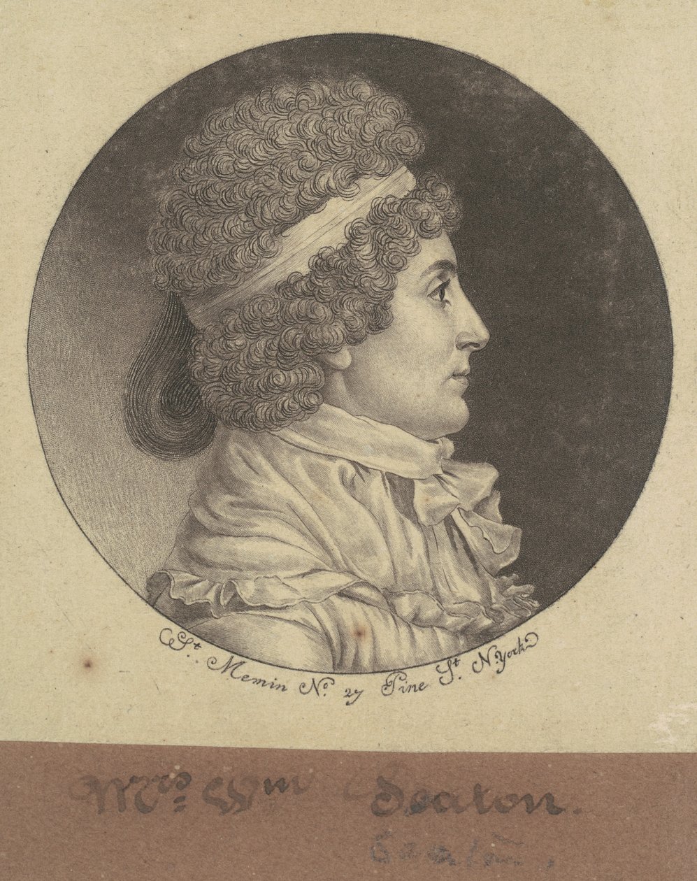 Elizabeth Ann Bayley Seton af Charles B. J. Févret de Saint Mémin