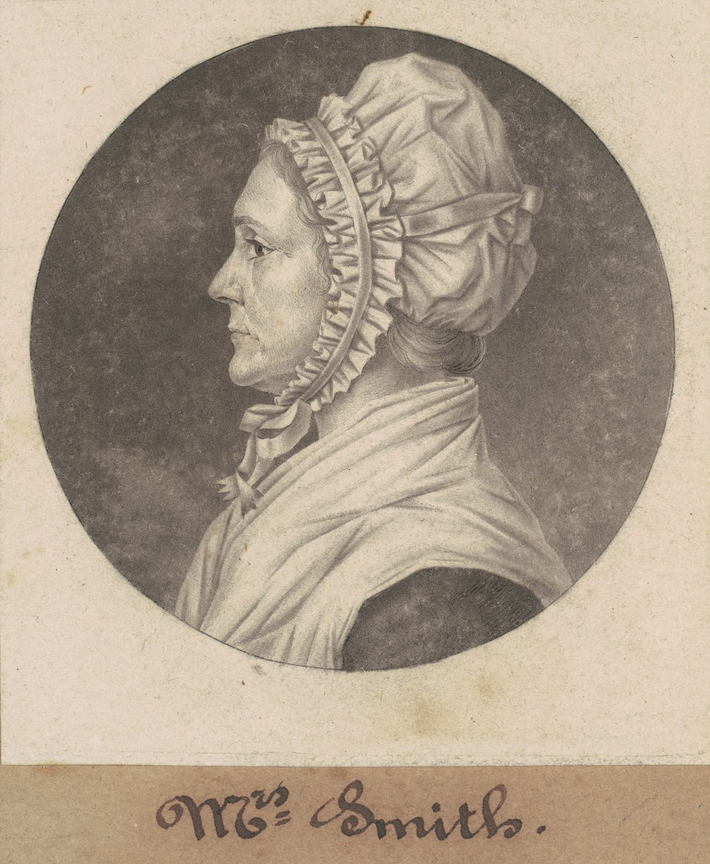 Elizabeth Custis Teackle Smith af Charles B. J. Févret de Saint Mémin