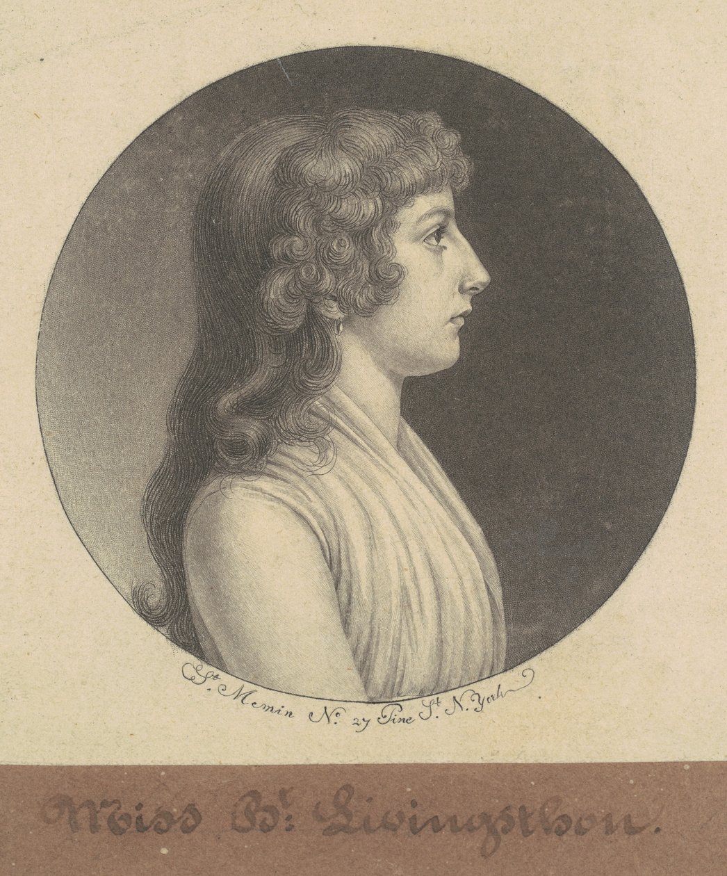 Elizabeth Livingston af Charles B. J. Févret de Saint Mémin