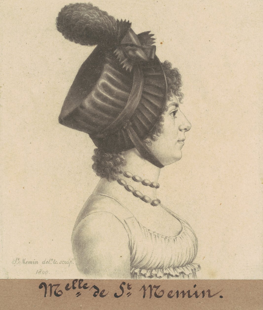 Étiennette-Charlotte-Adelaide Févret af Saint-Mémin af Charles B. J. Févret de Saint Mémin