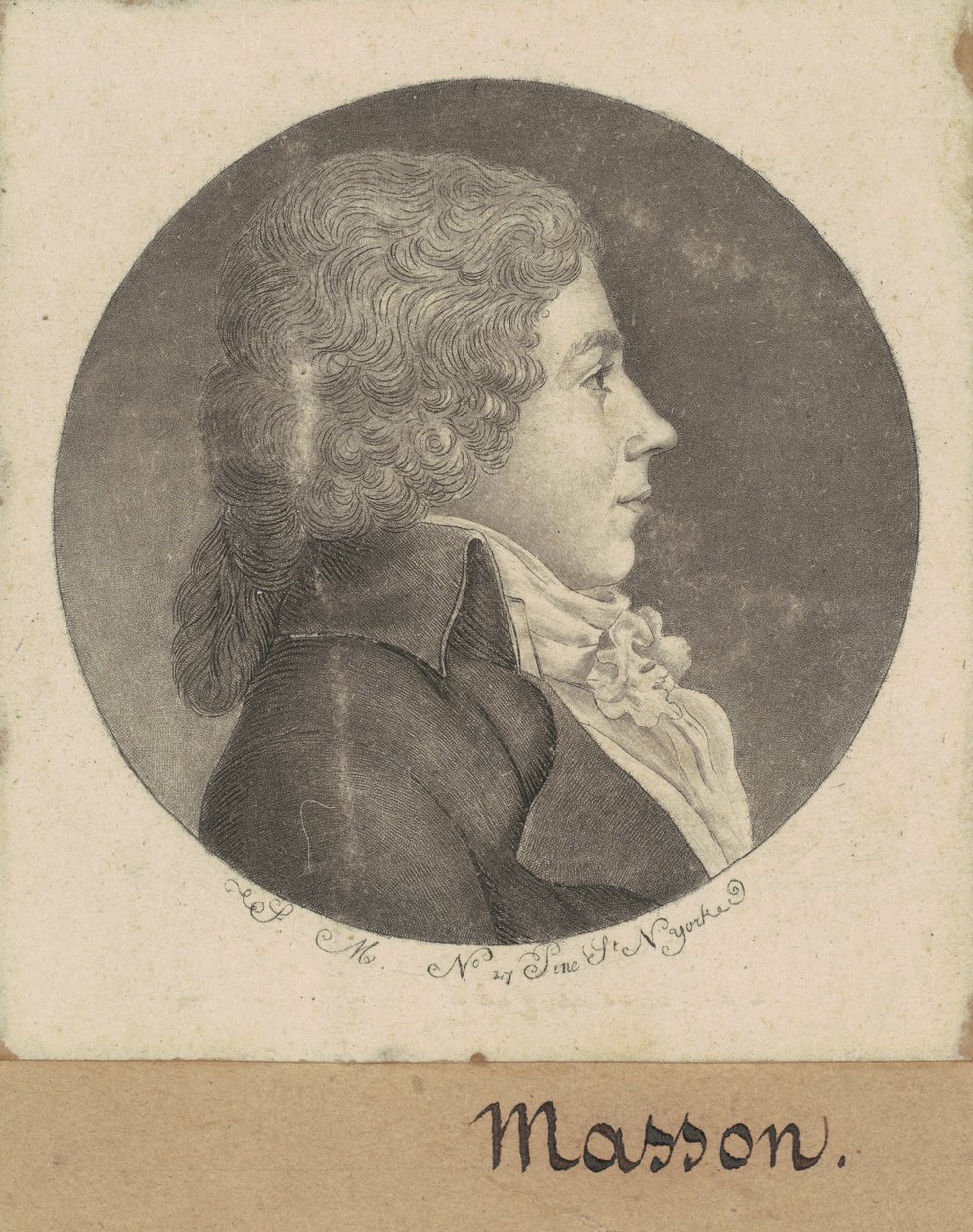 Francois Desire Masson af Charles B. J. Févret de Saint Mémin