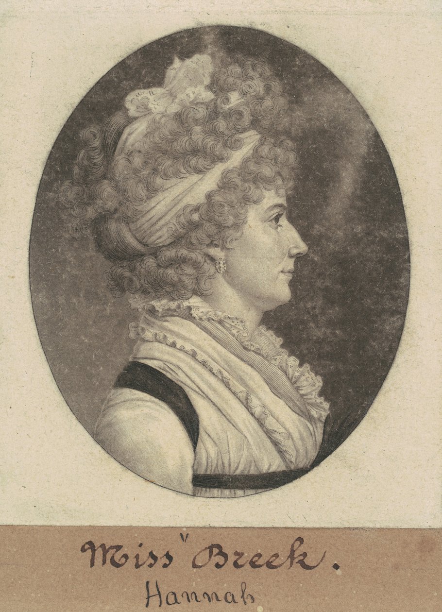 Hannah Breck af Charles B. J. Févret de Saint Mémin