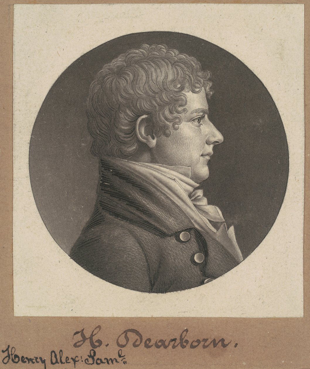 Henry Alexander Scammell Dearborn af Charles B. J. Févret de Saint Mémin