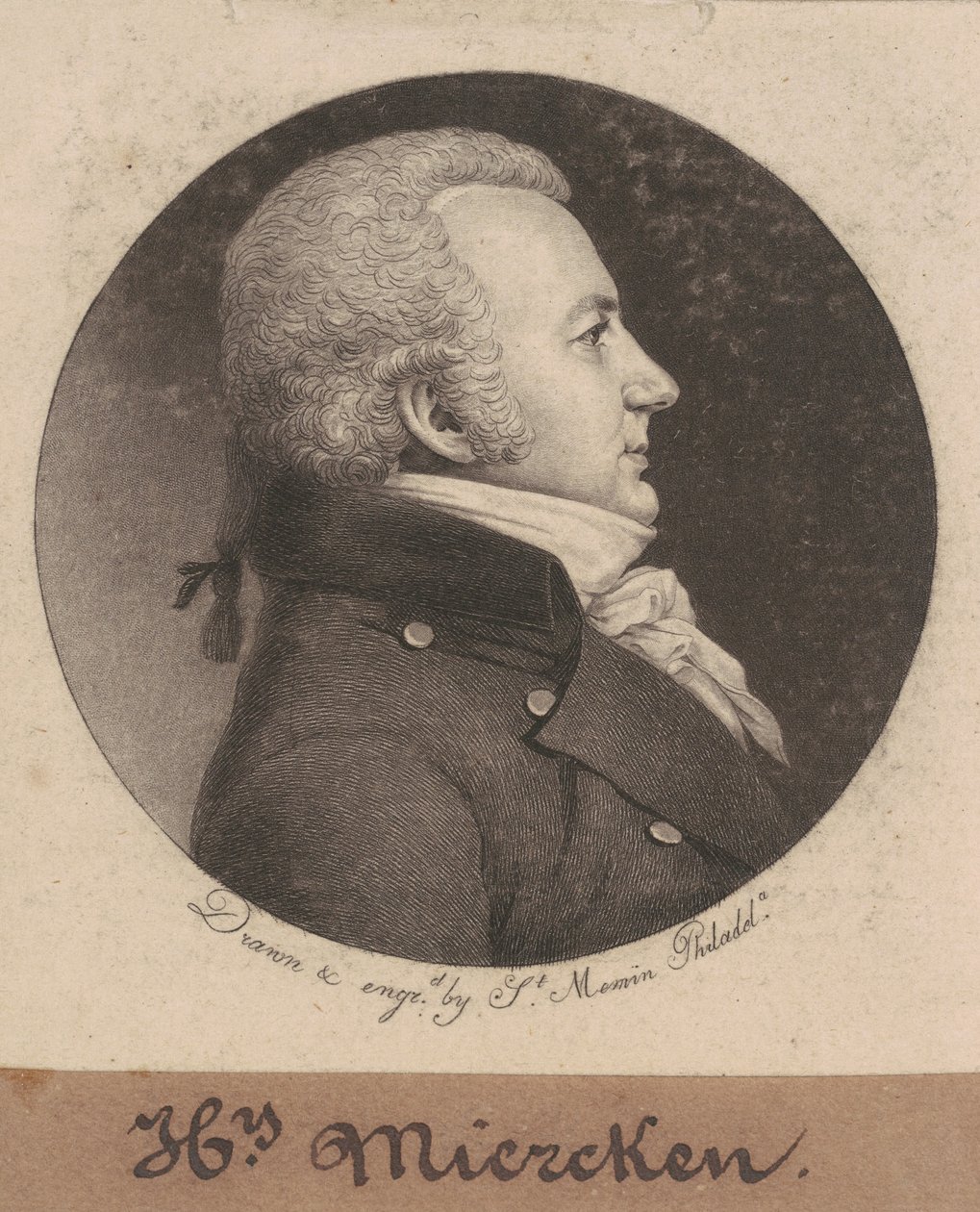 Henry Miercken af Charles B. J. Févret de Saint Mémin