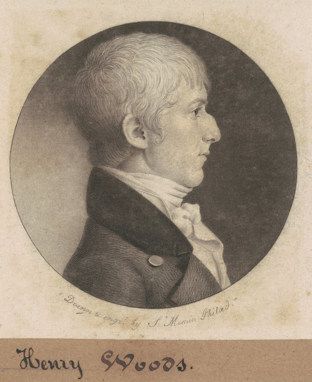 Henry Woods af Charles B. J. Févret de Saint Mémin