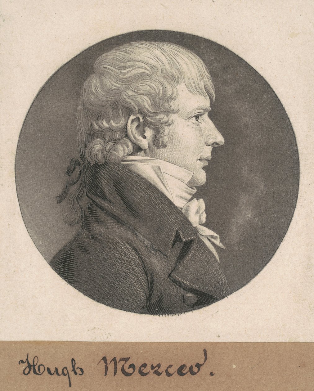 Hugh lejer Weedon Mercer af Charles B. J. Févret de Saint Mémin
