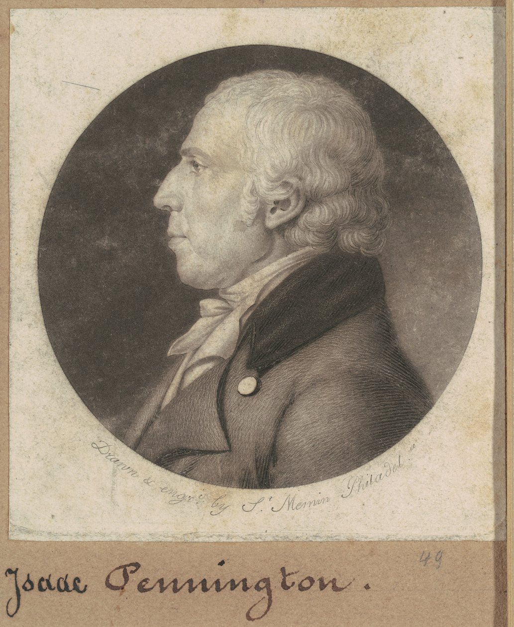 Isaac Penington af Charles B. J. Févret de Saint Mémin