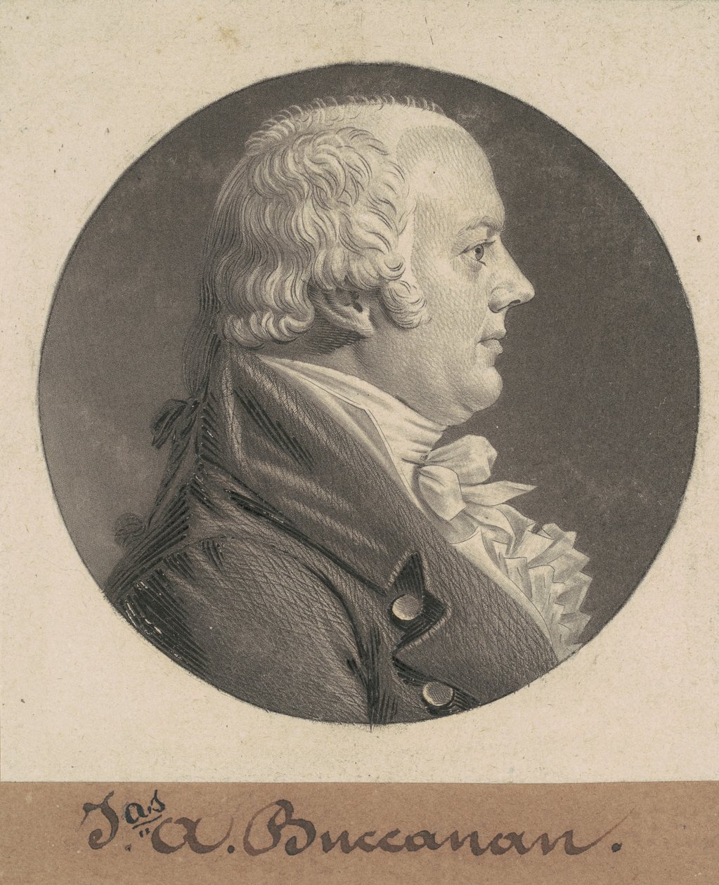 James A. Buchanan af Charles B. J. Févret de Saint Mémin