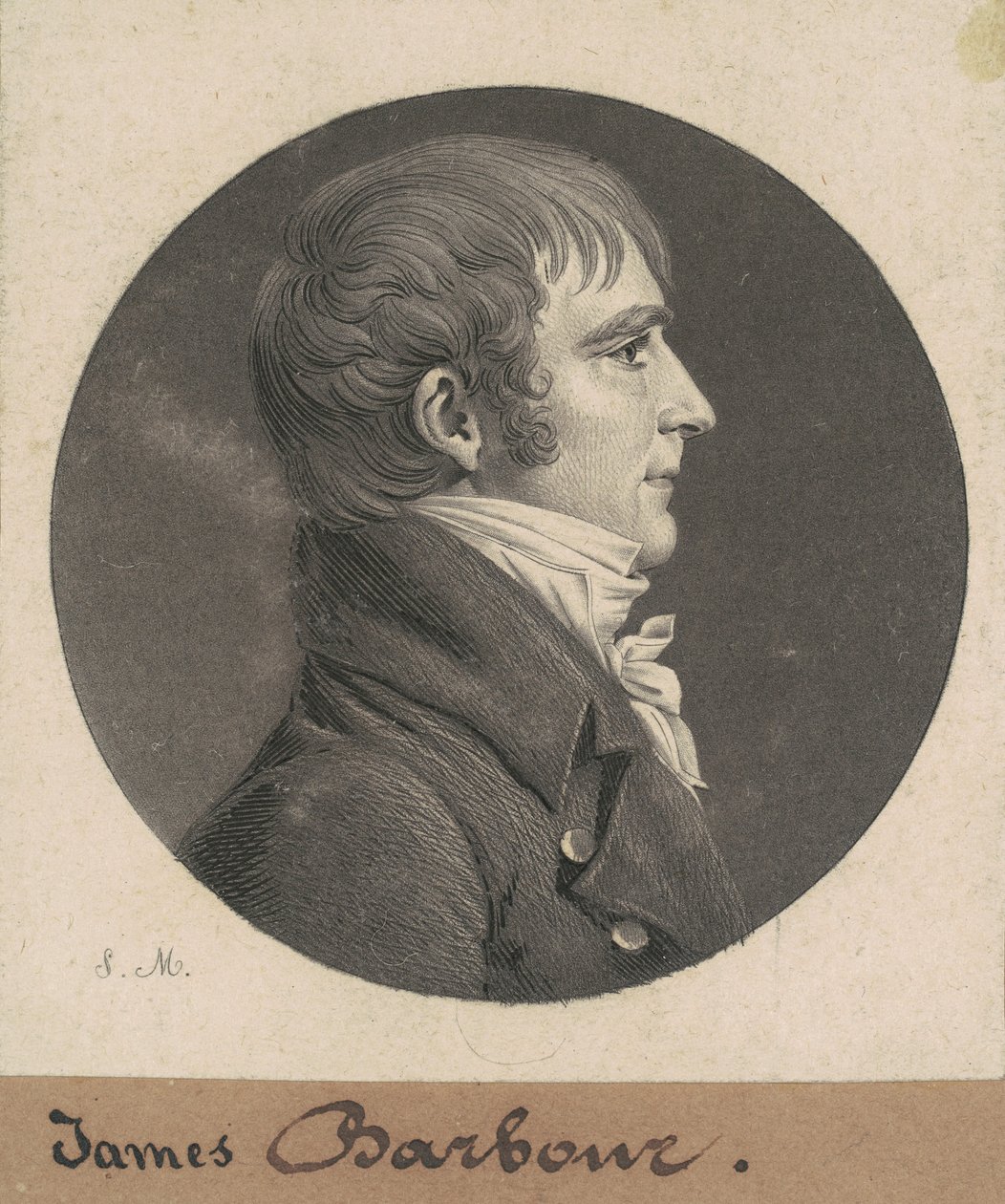 James Barbour af Charles B. J. Févret de Saint Mémin