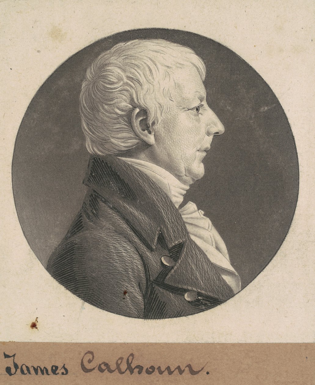 James Calhoun af Charles B. J. Févret de Saint Mémin