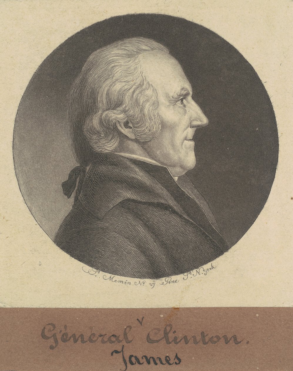 James Clinton af Charles B. J. Févret de Saint Mémin