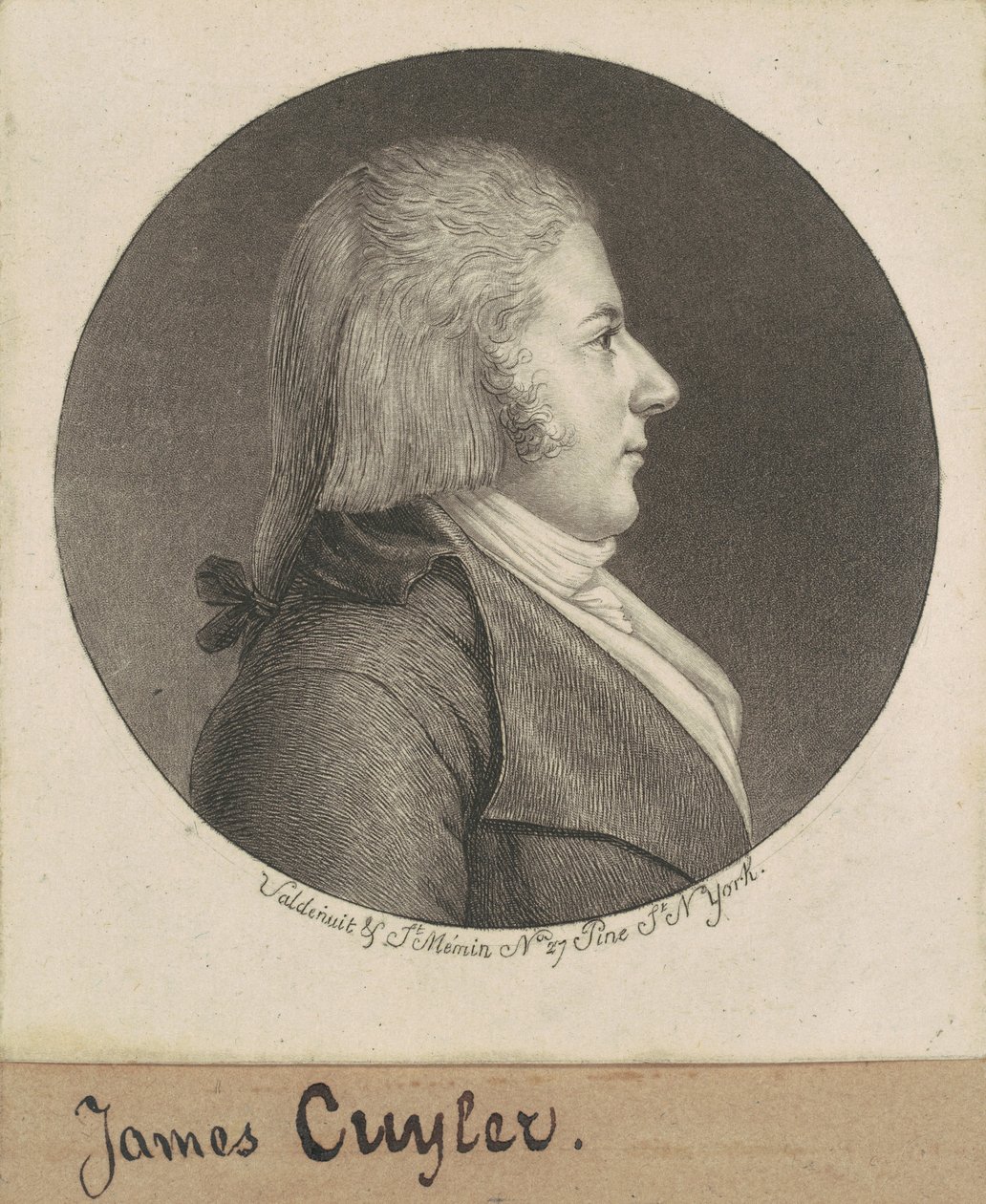 James Cuyler af Charles B. J. Févret de Saint Mémin