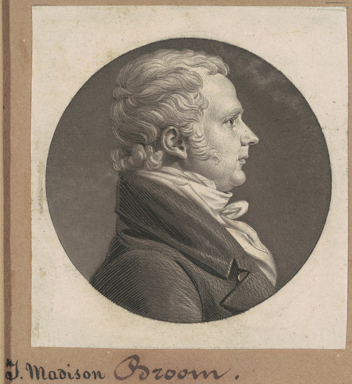 James Madison Broom af Charles B. J. Févret de Saint Mémin