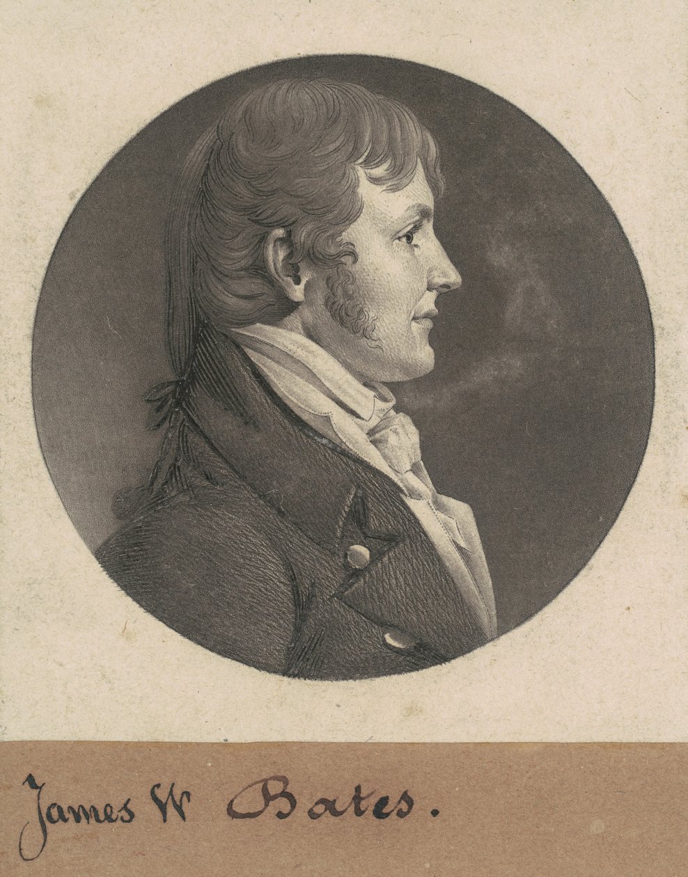 James Woodson Bates af Charles B. J. Févret de Saint Mémin