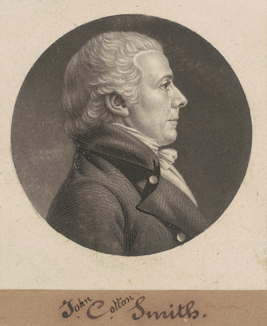 John Cotton Smith af Charles B. J. Févret de Saint Mémin