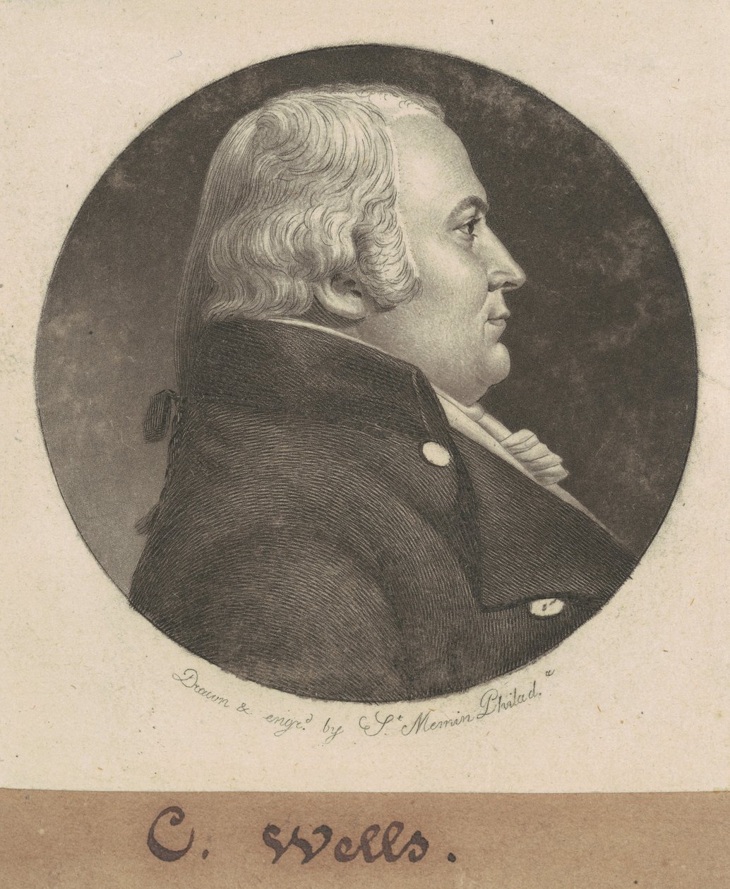 John Craig Wells af Charles B. J. Févret de Saint Mémin