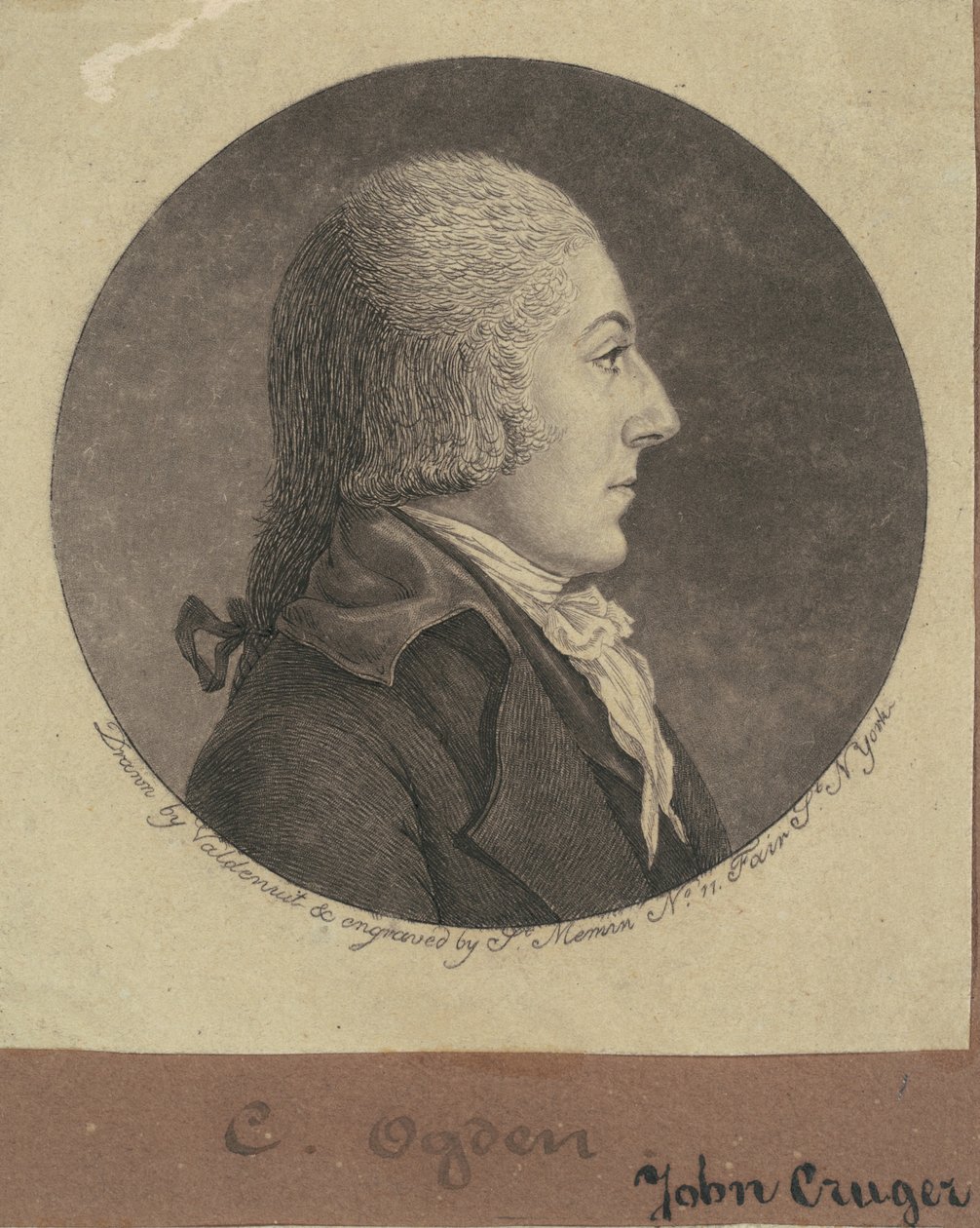 John Cruger af Charles B. J. Févret de Saint Mémin