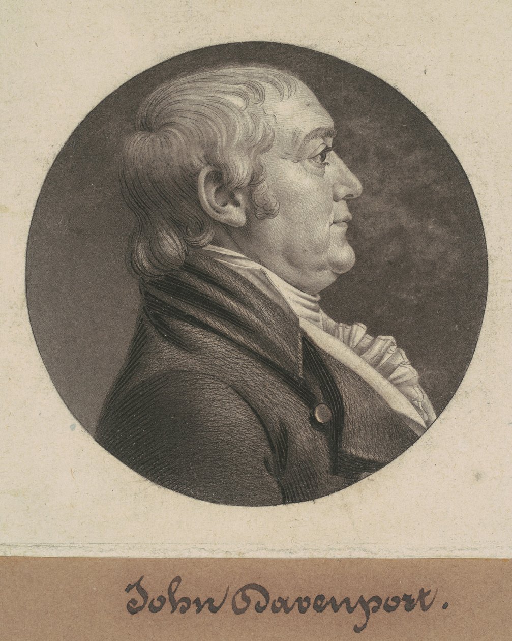 John Davenport af Charles B. J. Févret de Saint Mémin