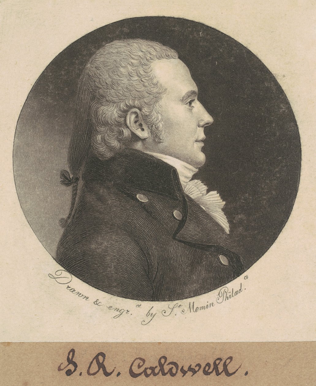 John Edwards Caldwell af Charles B. J. Févret de Saint Mémin