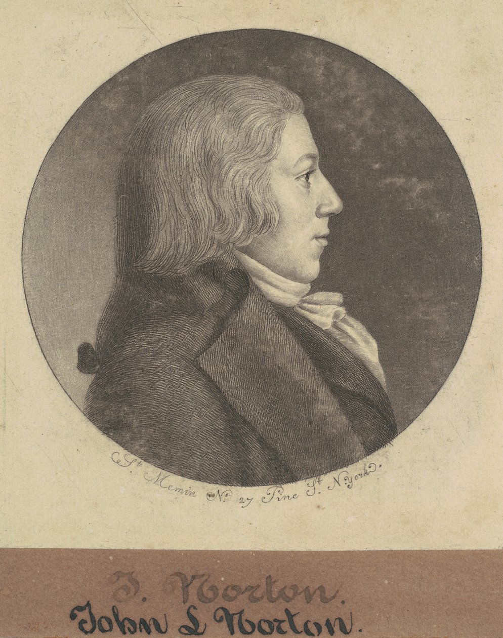 John Leake Norton af Charles B. J. Févret de Saint Mémin