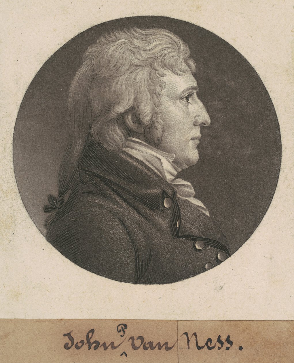 John Peter Van Ness af Charles B. J. Févret de Saint Mémin