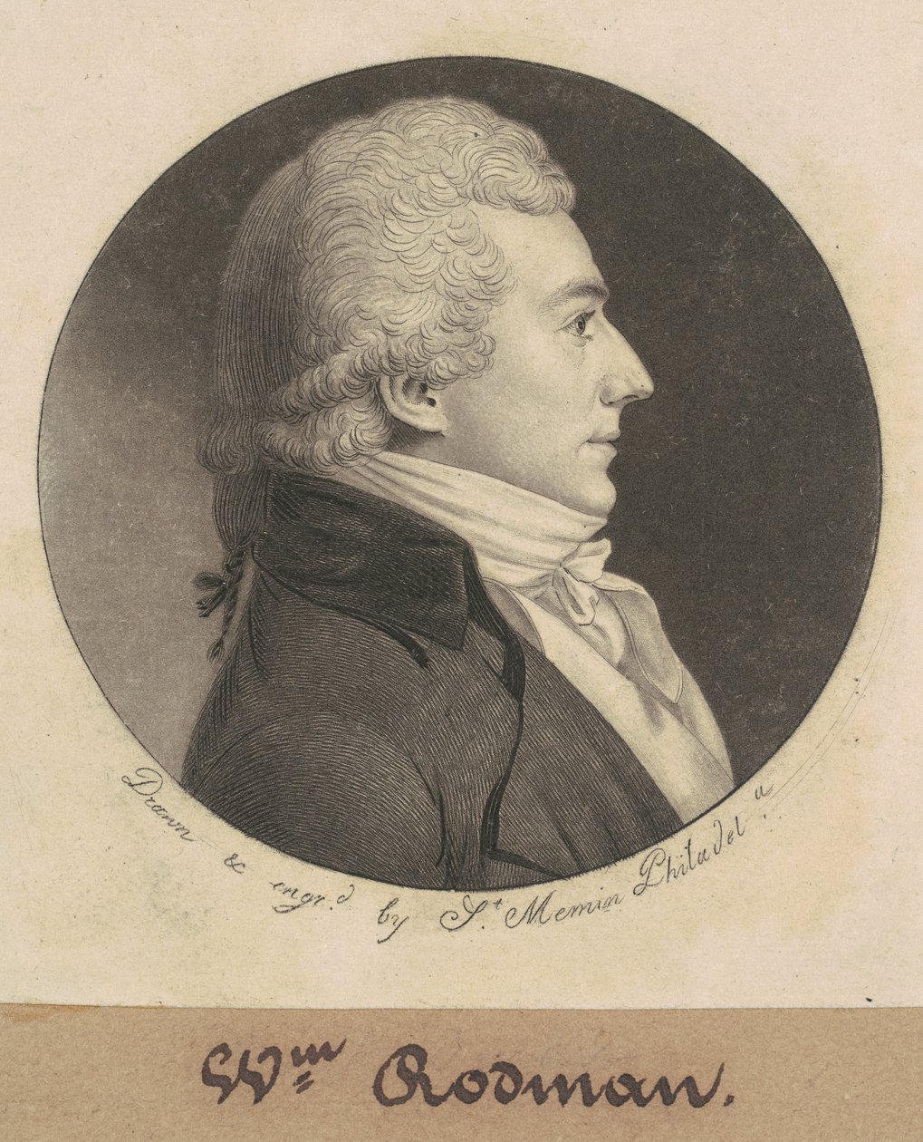 John Rodman af Charles B. J. Févret de Saint Mémin