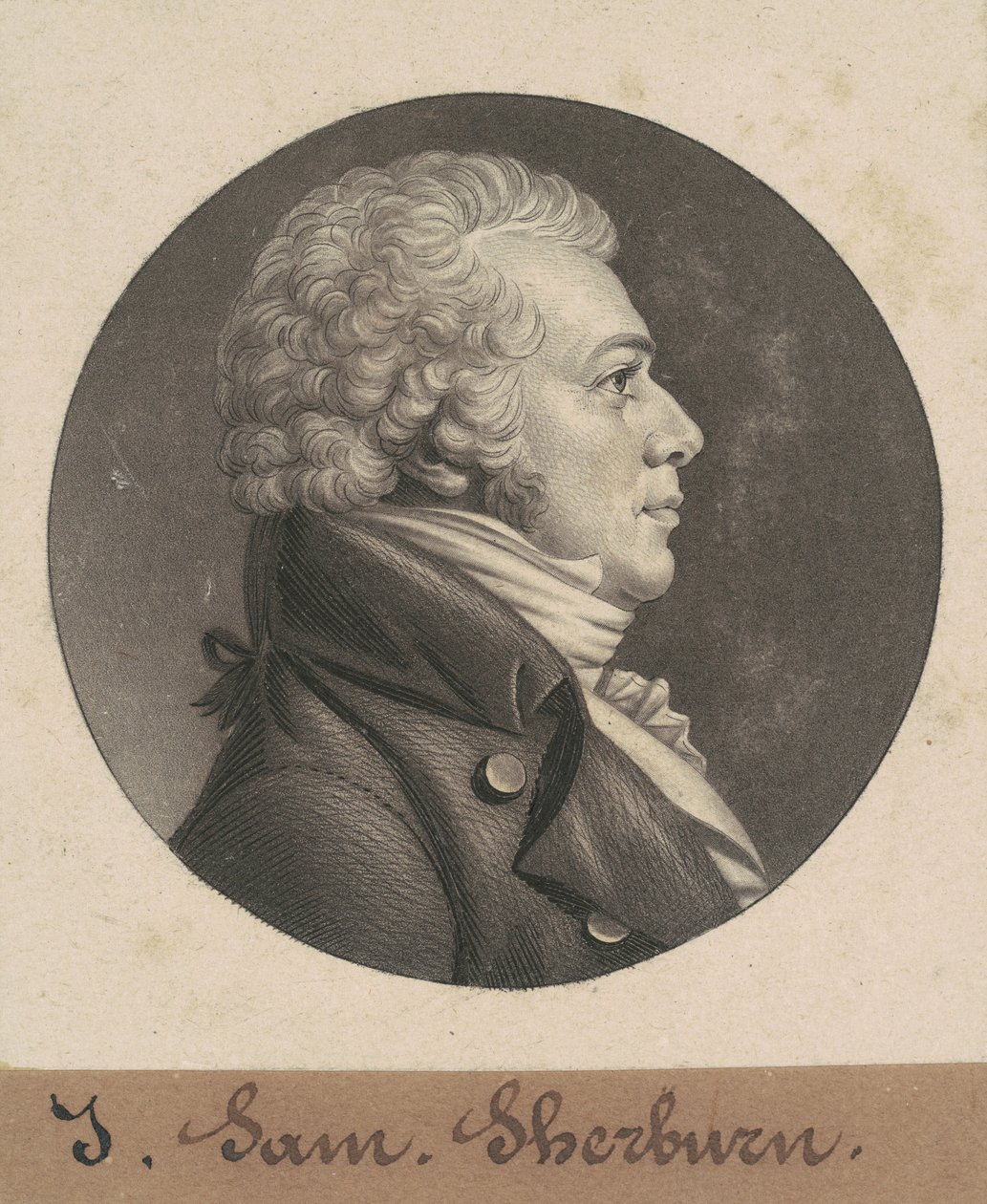 John Samuel Sherburne af Charles B. J. Févret de Saint Mémin