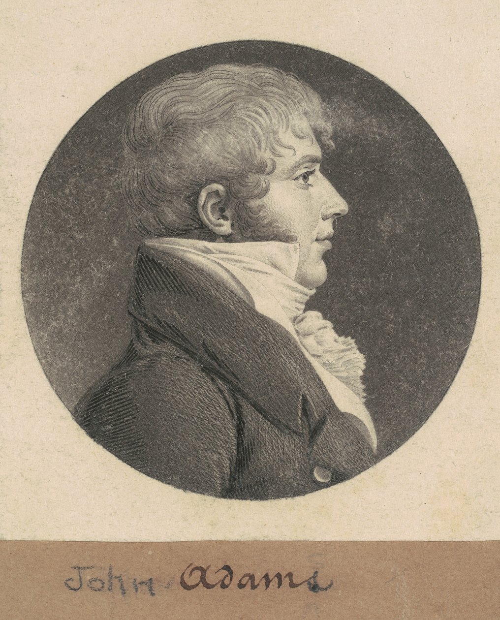 John Strong Adams af Charles B. J. Févret de Saint Mémin