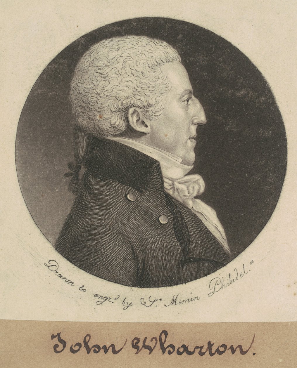 John Wharton af Charles B. J. Févret de Saint Mémin