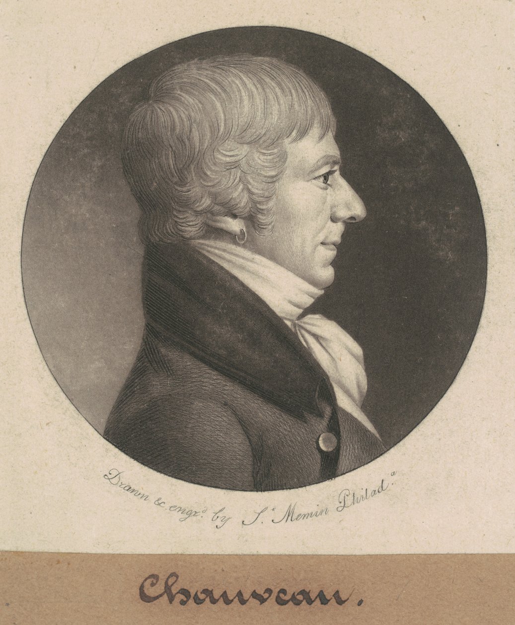 Joseph Anthony Chaveau af Charles B. J. Févret de Saint Mémin