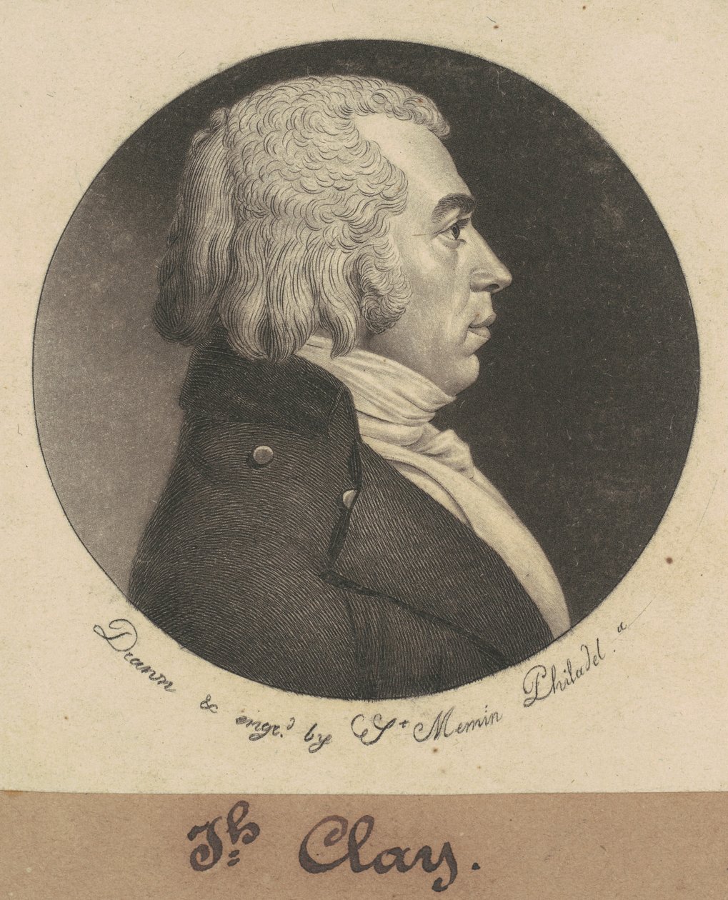 Joseph Clay af Charles B. J. Févret de Saint Mémin
