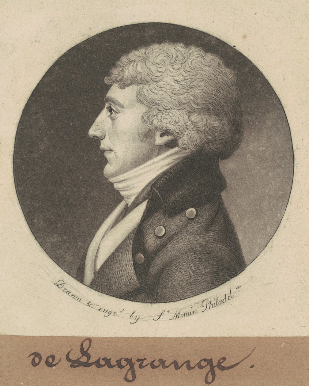 Joseph E. G. M. fra Grange af Charles B. J. Févret de Saint Mémin