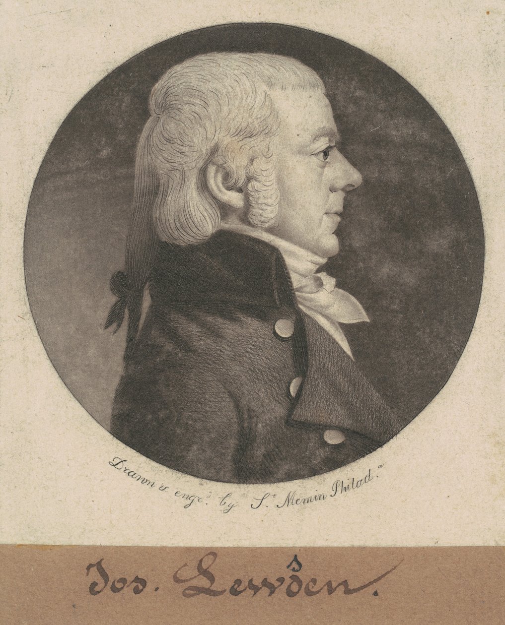 Joseph Lewden af Charles B. J. Févret de Saint Mémin