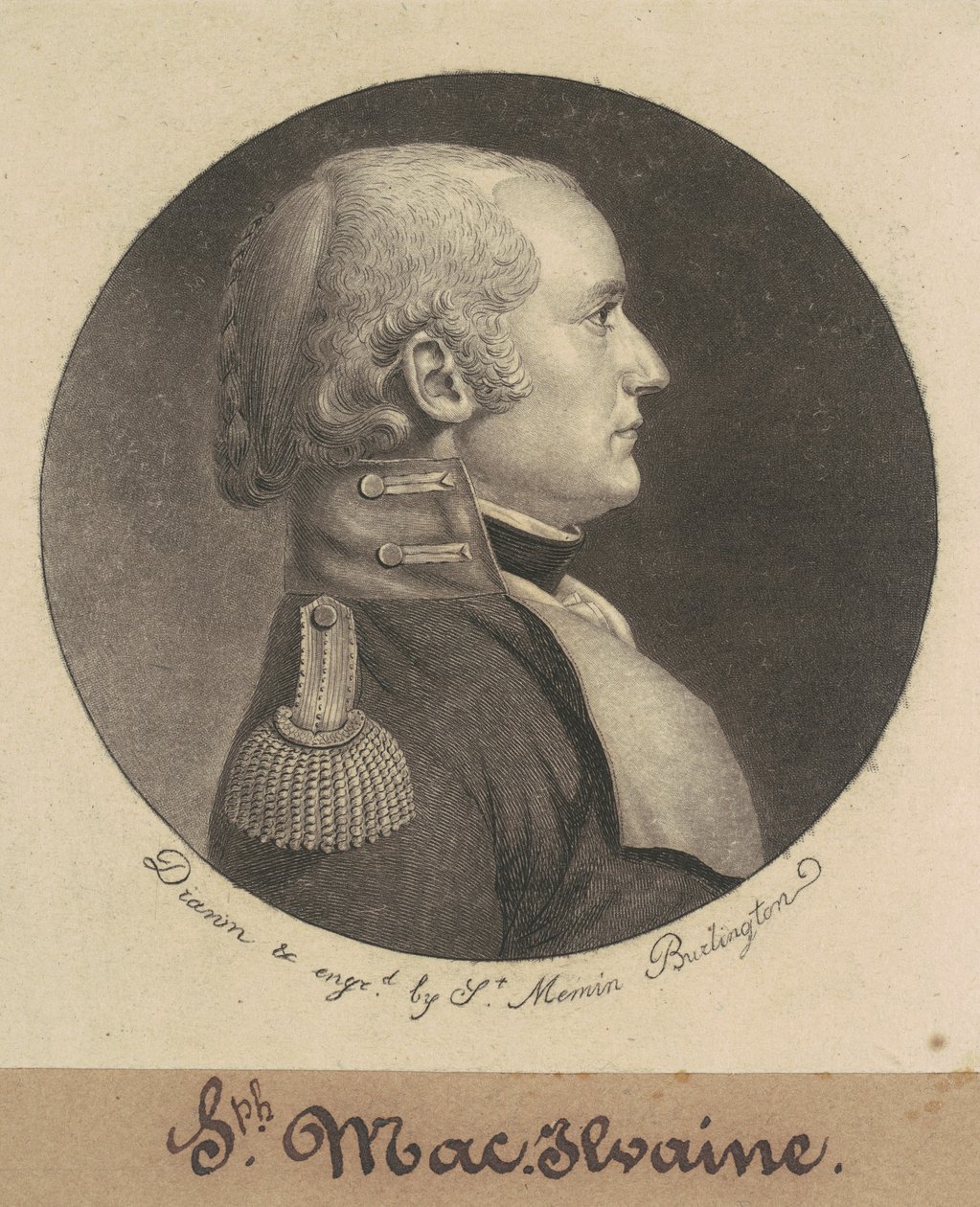 Joseph McIlvaine af Charles B. J. Févret de Saint Mémin