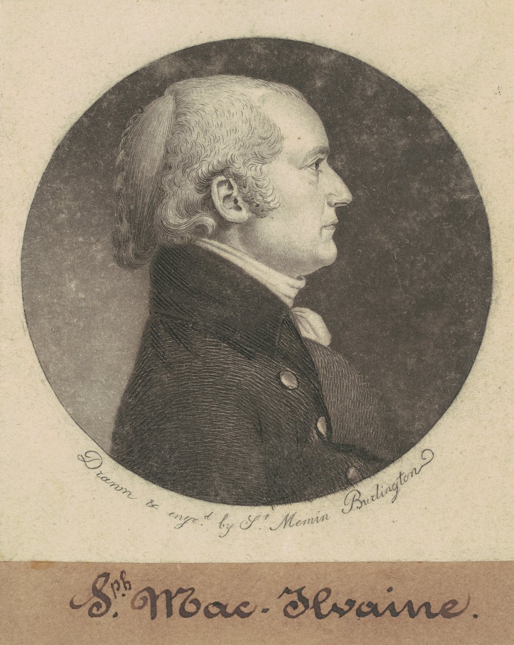 Joseph McIlvaine af Charles B. J. Févret de Saint Mémin