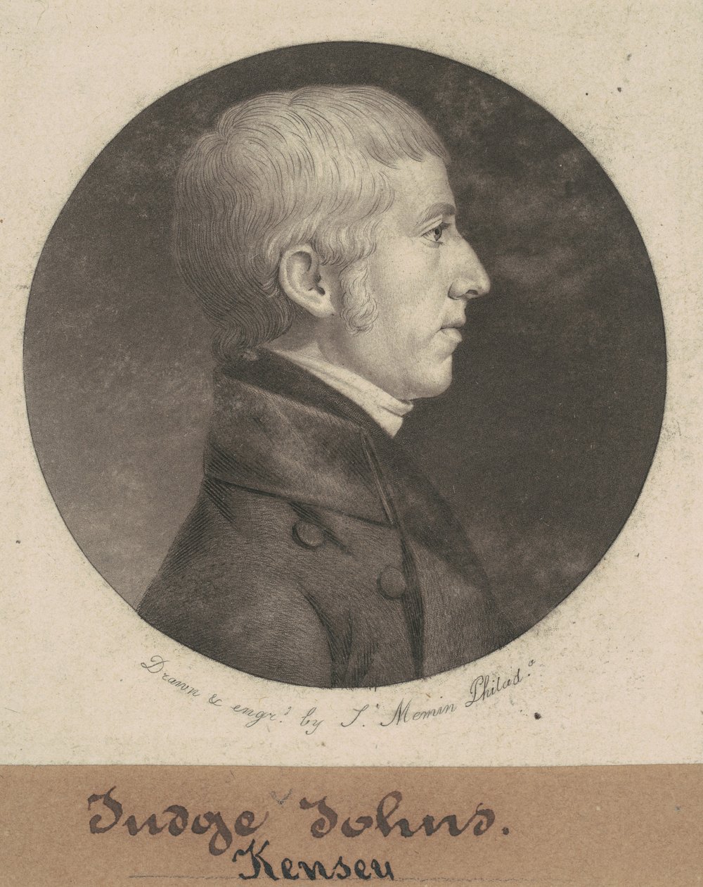Kensey Johns af Charles B. J. Févret de Saint Mémin
